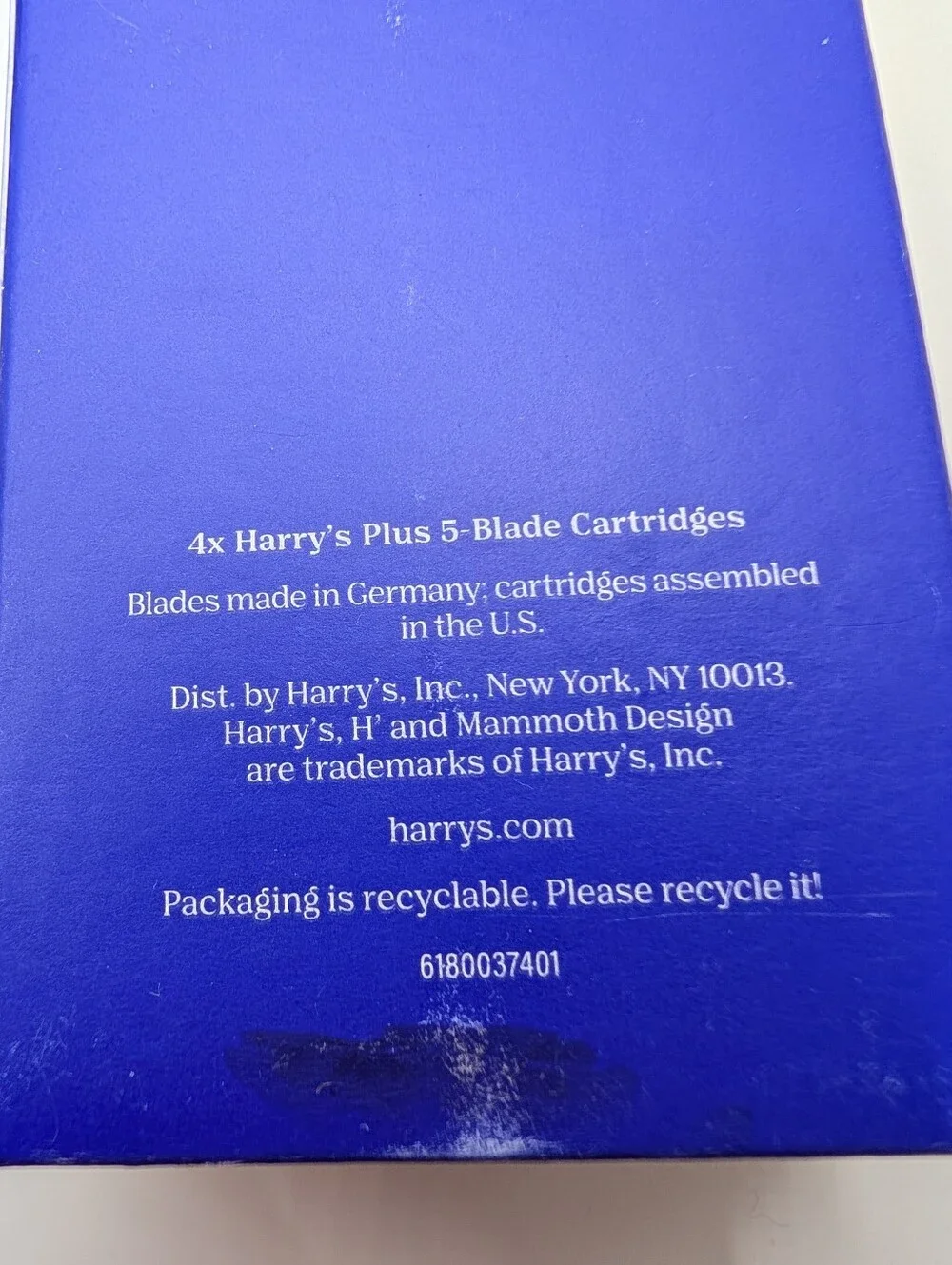 New in Box Harry's Plus 5-blade Disposable Shaving Cartridges - 4 Packs Of 4